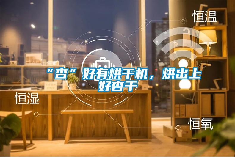 “杏”好有烘干機，烘出上好杏干