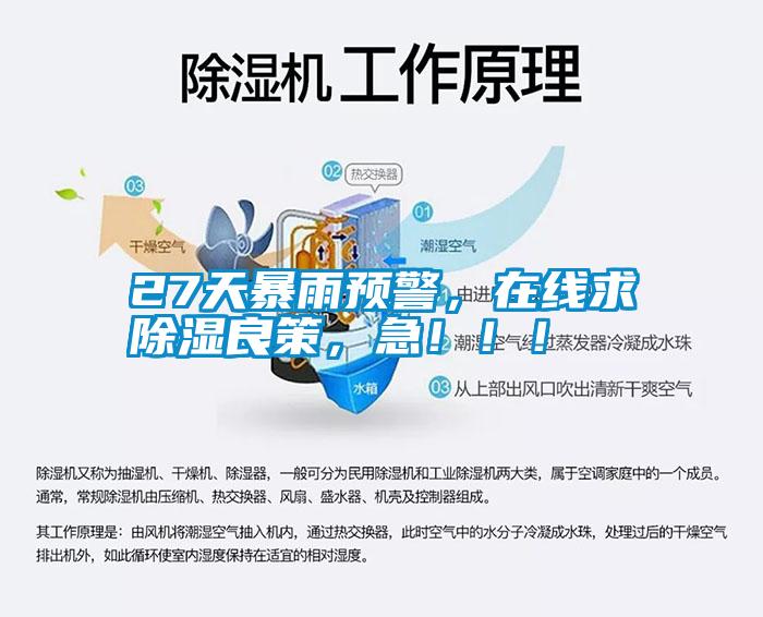 27天暴雨預(yù)警，在線求除濕良策，急！！！