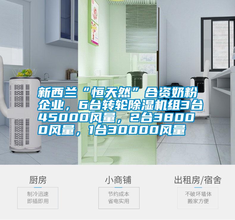 新西蘭“恒天然”合資奶粉企業(yè)，6臺轉(zhuǎn)輪除濕機組3臺45000風量，2臺38000風量，1臺30000風量