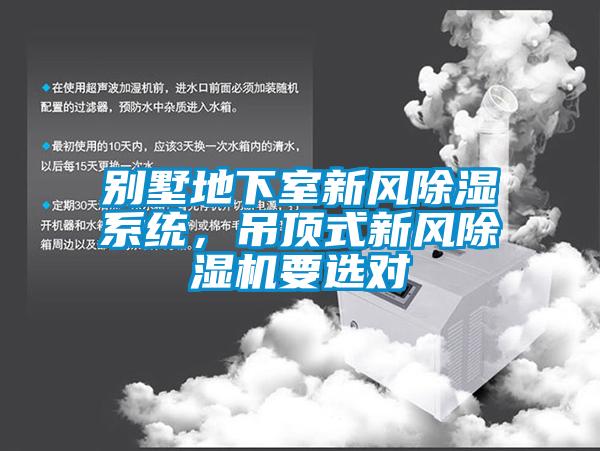 別墅地下室新風除濕系統，吊頂式新風除濕機要選對