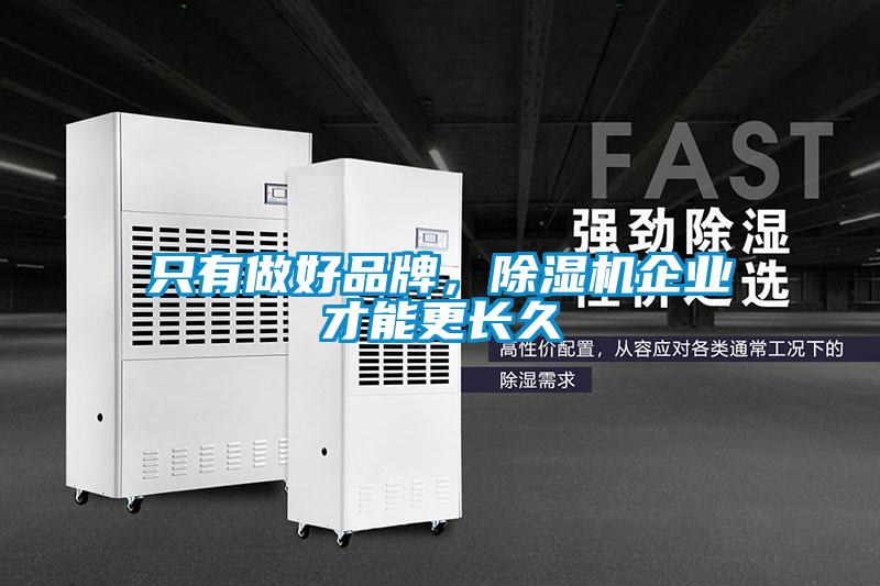 只有做好品牌,除濕機企業(yè)才能更長久
