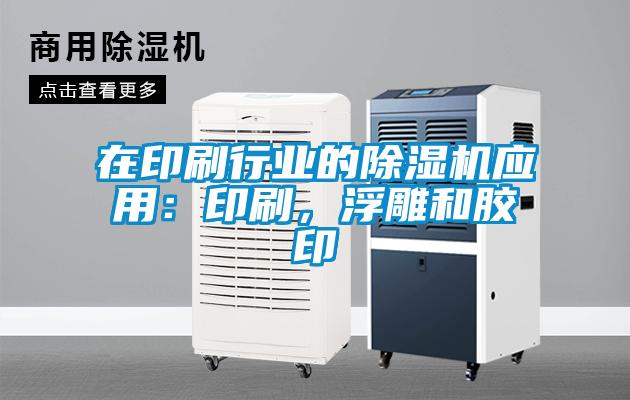 在印刷行業(yè)的除濕機應用：印刷，浮雕和膠印