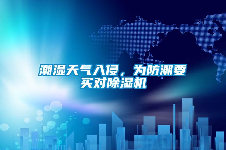 潮濕天氣入侵,為防潮要買對除濕機