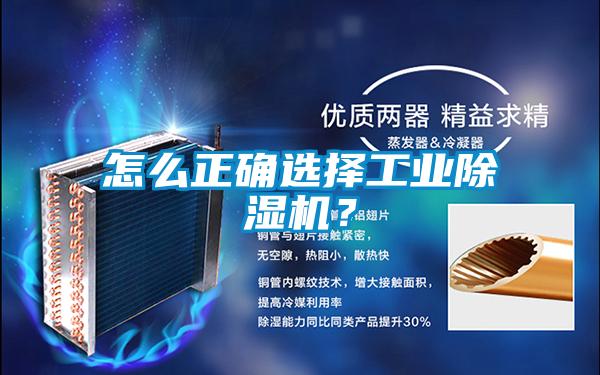 怎么正確選擇工業除濕機？
