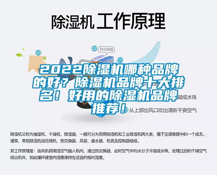 2022除濕機(jī)哪種品牌的好？除濕機(jī)品牌十大排名！好用的除濕機(jī)品牌推薦！