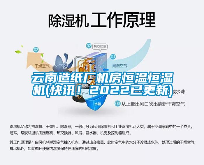 云南造紙廠機房恒溫恒濕機(快訊！2022已更新)