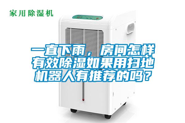 一直下雨，房間怎樣有效除濕如果用掃地機器人有推薦的嗎？