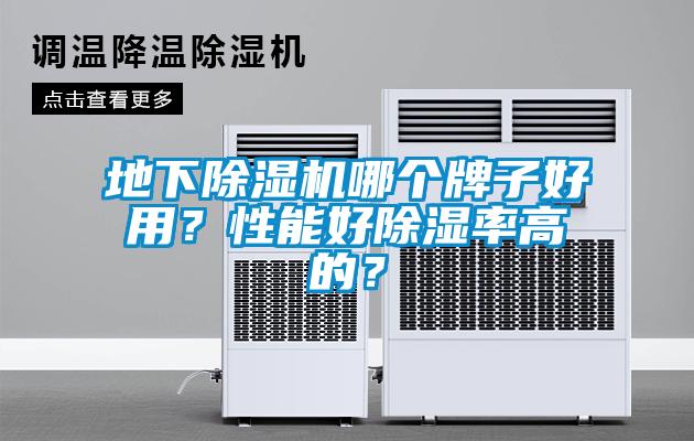 地下除濕機哪個牌子好用？性能好除濕率高的？