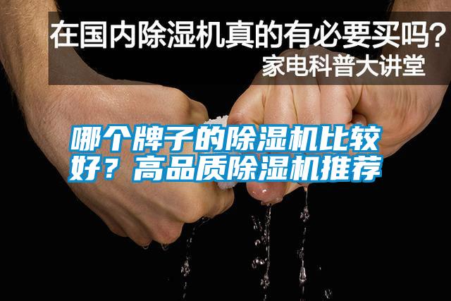 哪個牌子的除濕機比較好？高品質除濕機推薦