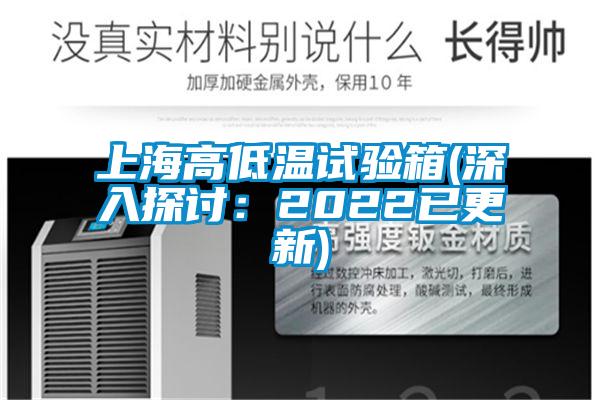 上海高低溫試驗箱(深入探討:2022已更新)