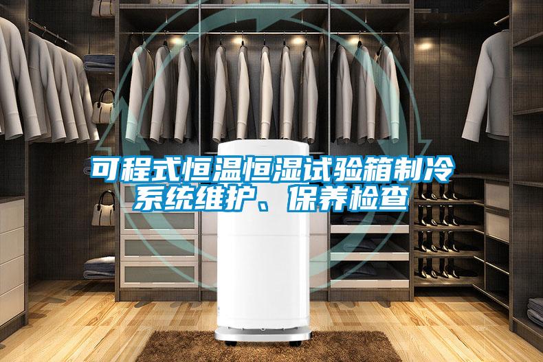 可程式恒溫恒濕試驗(yàn)箱制冷系統(tǒng)維護(hù)、保養(yǎng)檢查