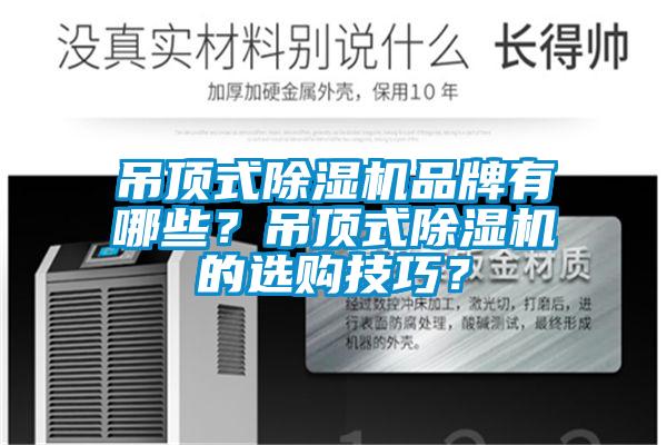 吊頂式除濕機品牌有哪些?吊頂式除濕機的選購技巧?