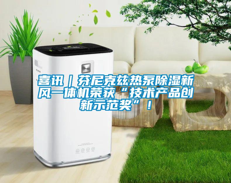 喜訊｜芬尼克茲熱泵除濕新風(fēng)一體機(jī)榮獲“技術(shù)產(chǎn)品創(chuàng)新示范獎(jiǎng)”！