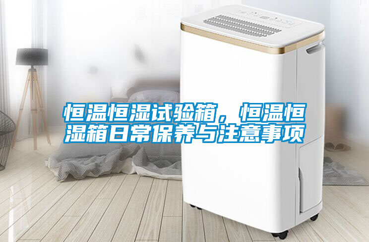 恒溫恒濕試驗箱，恒溫恒濕箱日常保養與注意事項