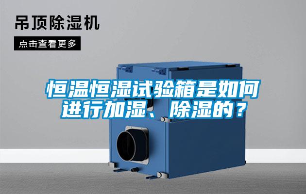 恒溫恒濕試驗箱是如何進(jìn)行加濕、除濕的？