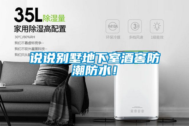 說說別墅地下室酒窖防潮防水！