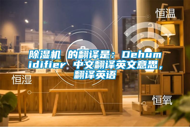 除濕機(jī) 的翻譯是：Dehumidifier 中文翻譯英文意思，翻譯英語