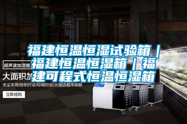 福建恒溫恒濕試驗箱|福建恒溫恒濕箱|福建可程式恒溫恒濕箱